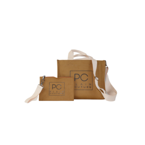 PC TOTE BAG - BEIGE HANDLE