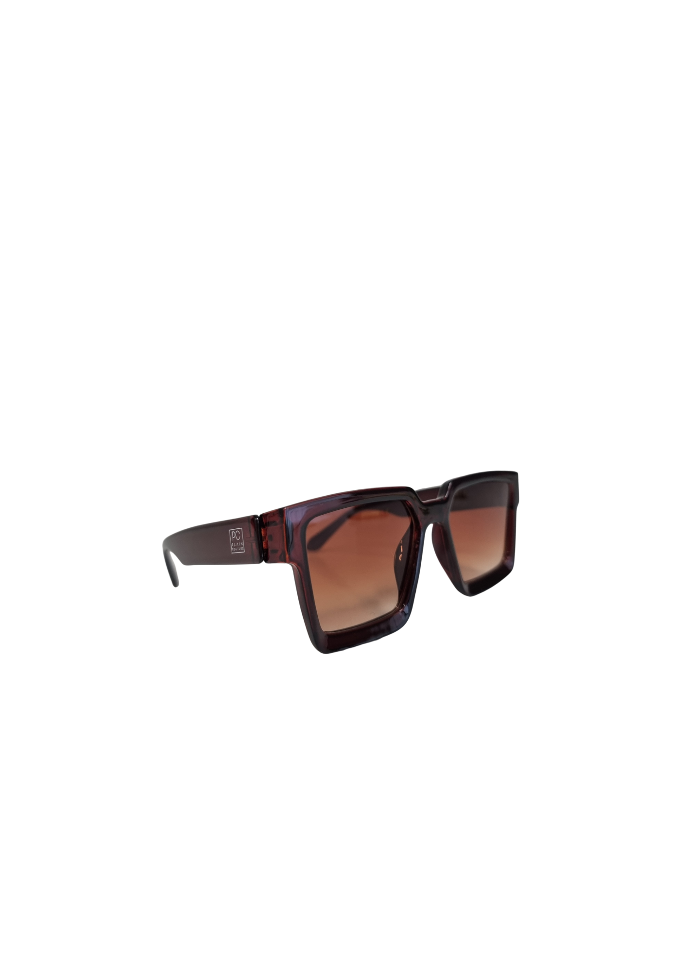 BROWN OVERSIZED WOMEN'S SUNGLASSES