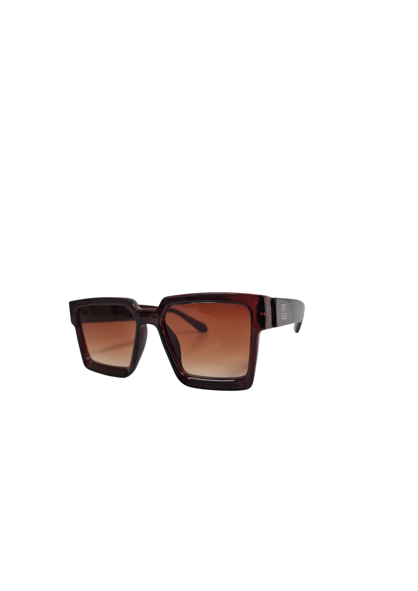 BROWN OVERSIZED WOMEN'S SUNGLASSES