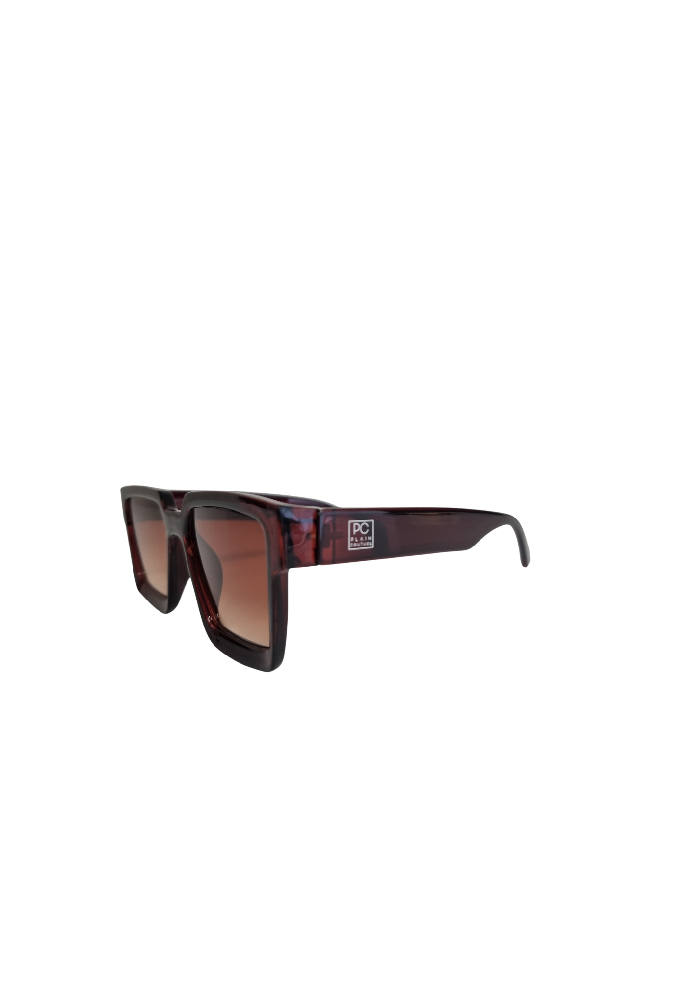 BROWN OVERSIZED WOMEN'S SUNGLASSES